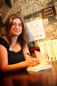 Tiverton Authoer Jenny Kane at Bampton Street's Costa Coffee for a signed book launch on Monday